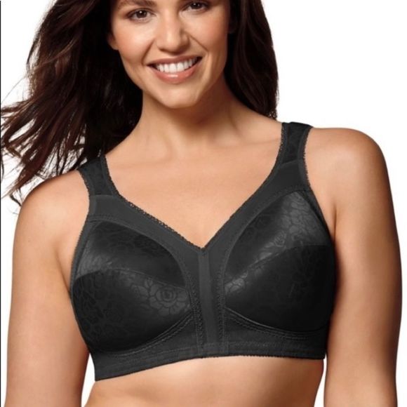 Playtex 18 Hour Black Bra 40C NWT - Picture 1 of 7